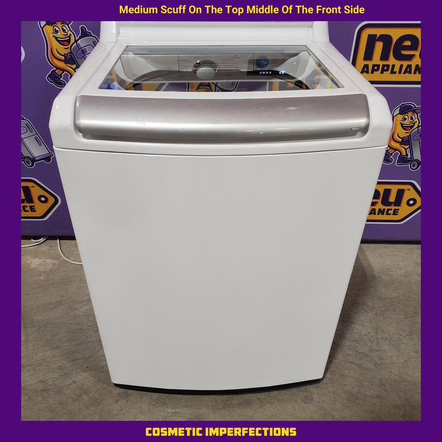 LG 5.5 cu. ft. Mega Capacity Smart Wi-Fi Enabled Top Load Washer with Impeller & TurboWash3D™ Technology WT7400CW - Certified Refurbished