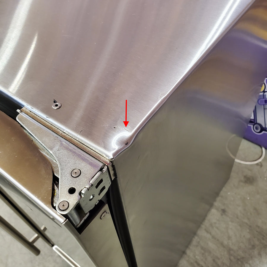 U-Line 5 Class 72-Can Beverage Cooler in Stainless Steel UHRE515-SG01A - Scratch & Dent (Minor)
