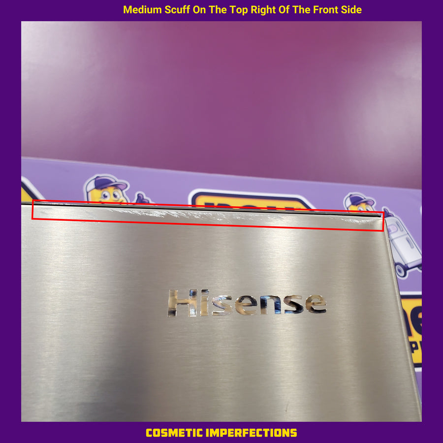 Hisense PureSpace 17.2-cu ft Counter-Depth 32-in Wide Bottom-Freezer Refrigerator in Fingerprint Resistant Stainless Steel 22321471 - HRB171N6ABE - Scratch & Dent (Moderate)