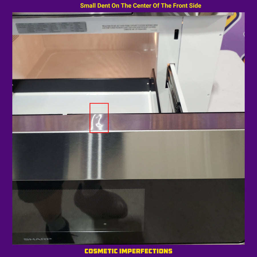 Sharp 30 inch Stainless Steel Sharp 1.2 cu. ft. Built In Microwave Drawer with Easy Touch Automatic Drawer System SMD3070ASY - Scratch & Dent (Minor)