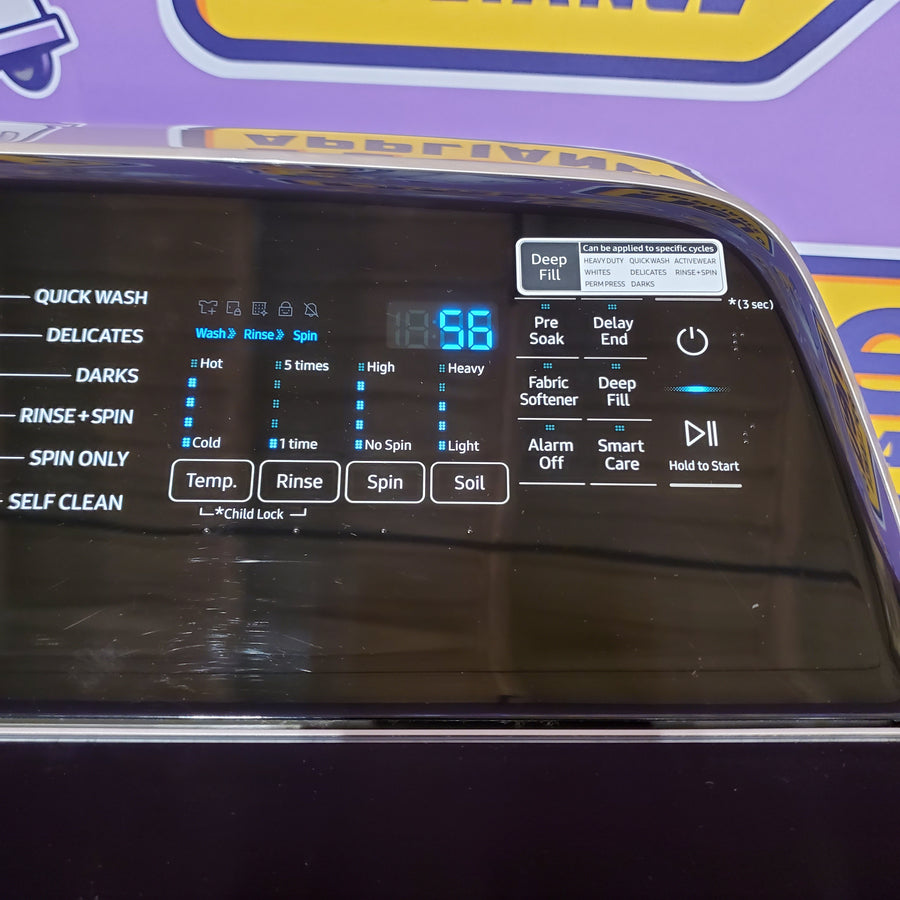 Samsung 5.0 cu. ft. High Efficiency Top Load Washer with Active WaterJet in Champagne WA50T5300AC - Certified Refurbished