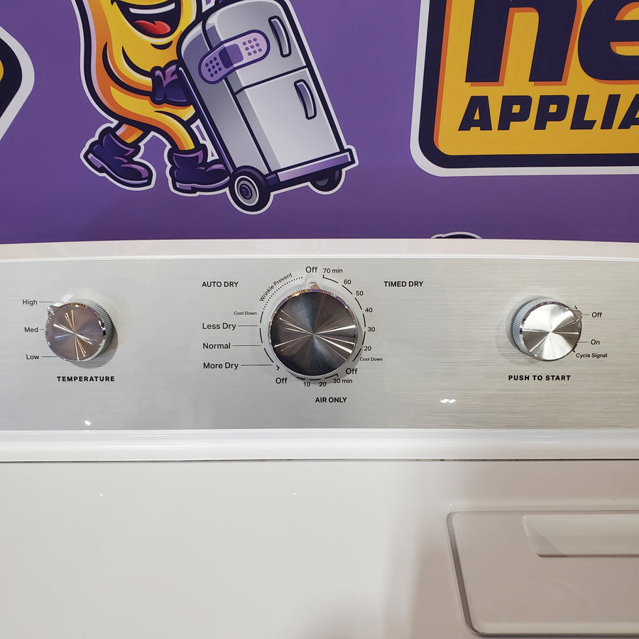 MayTag 7.0 cu. ft. Top Load Electric Wrinkle Prevent Dryer MED4500MW - Scratch & Dent (Minor)