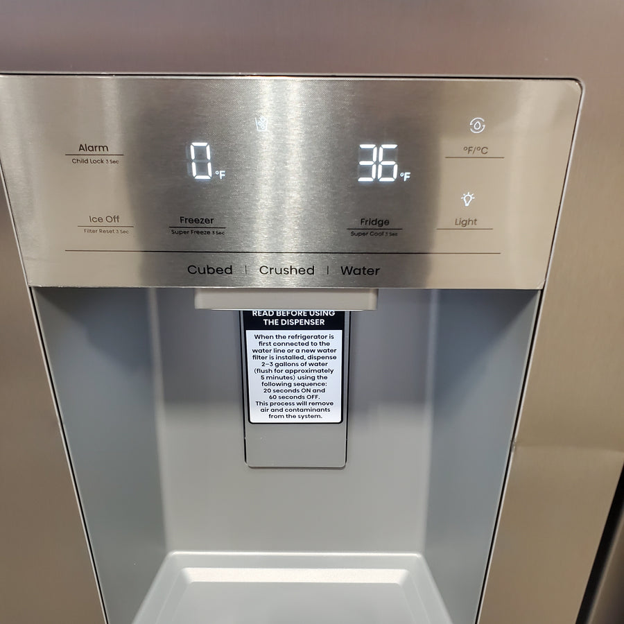 Hisense 29.1 cu. ft. Standard Depth Side by Side Refrigerator Stainless Steel HRS290P5FSE - Scratch & Dent (Moderate)