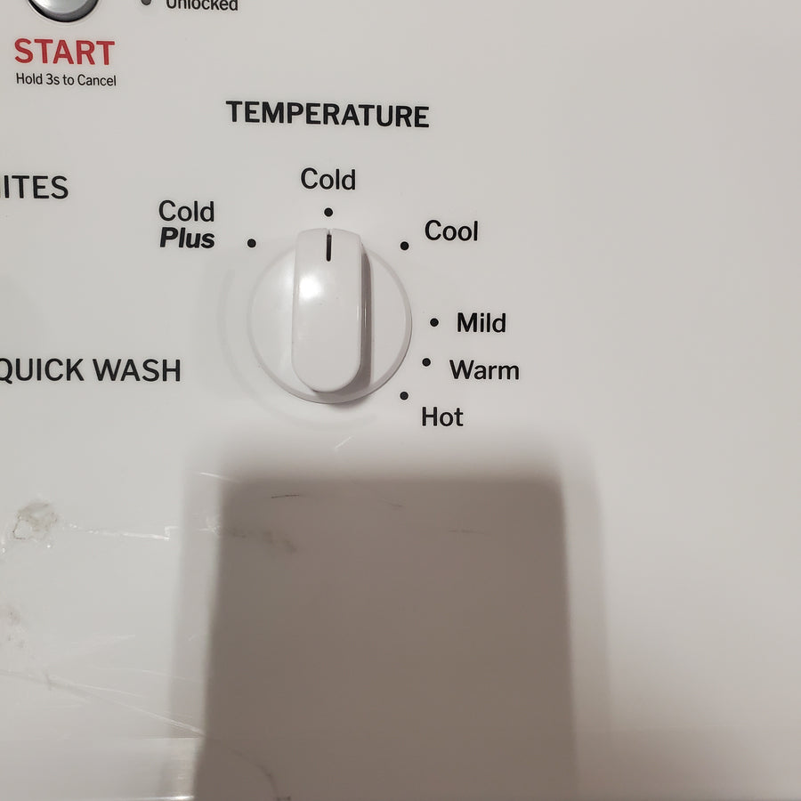 Hotpoint® 4.0 cu. ft. Capacity Washer with Cold Plus and Water Level Control HTW265ASWWW - Scratch & Dent (Moderate) and Hotpoint 6.2 cu. ft. Capacity Electric Dryer with Up To 120 ft. Venting and Shallow Depth HTX26EASWWW - Open Box