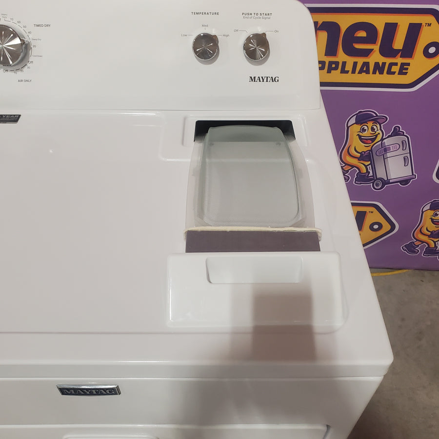 Maytag Top Load 3.8 cu. ft. Washer with Deep Fill and Quick Wash Cycle MVW4005SW - Scratch & Dent (Minor) and Maytag Top Load Electric Wrinkle Prevent 7.0 cu. ft. Dryer with Auto Dry MED4005SW - Scratch & Dent (Minor)