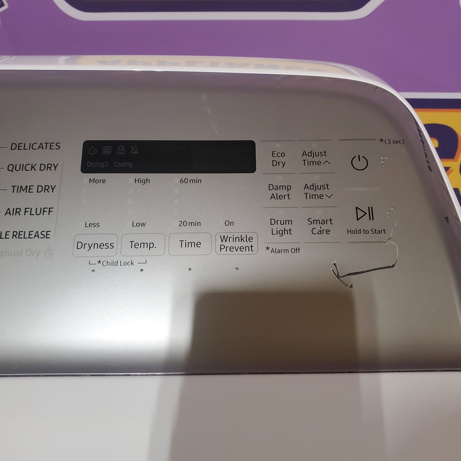 Samsung White Top Load 5.0 Cu. Ft. Washer with Active Water Jet WA50R5200AW - Certified Refurbished and Samsung White Electric 7.4 Cu. Ft. Dryer with Sensor Dry DVE50R5200W - Certified Refurbished