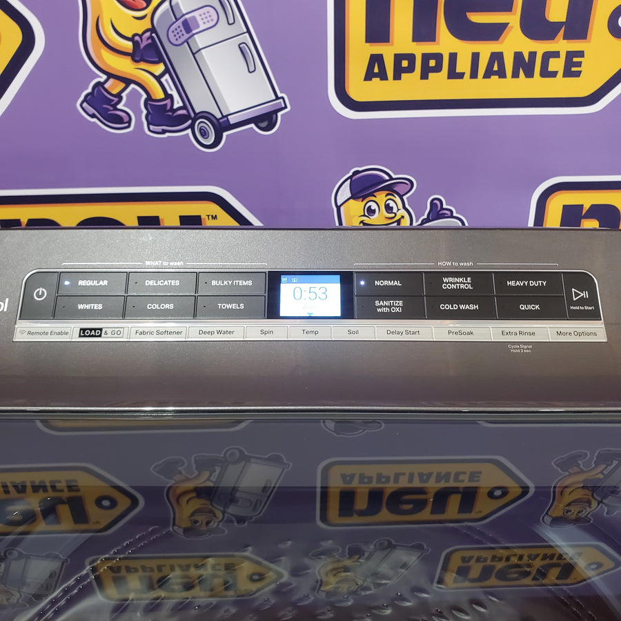 Whirlpool Top Load 5.2 Cu. Ft. Washer with Removable Agitator WTW8127LC - Open Box and Whirlpool Electric 7.4 Cu. Ft. Dryer with Moisture Sensor 16276 - WED8127LC - Open Box
