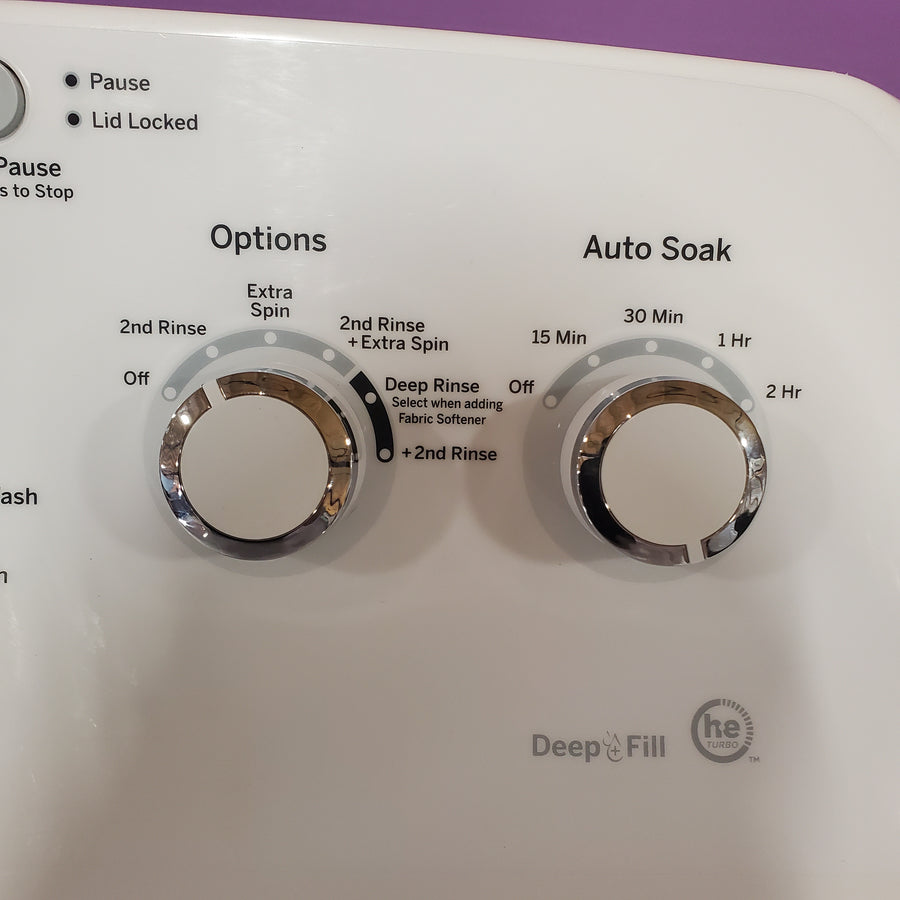 GE® 4.5 cu. ft. Capacity Washer with Stainless Steel Basket in White GTW465ASNWW - Certified Refurbished and GE White Electric 7.2 Cu. Ft. Dryer with Aluminized Alloy Drum GTD42EASJWW - Certified Refurbished