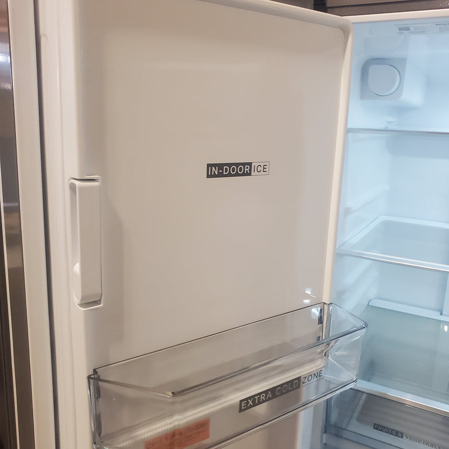 Whirlpool French Door 30 cu ft Refrigerator in Fingerprint Resistant Stainless Finish with In-Door Water and Ice Maker - 30 cu. ft. WRFF3536SZ - Scratch & Dent (Minor)