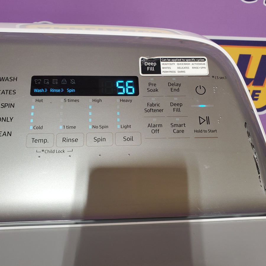 Samsung ENERGY STAR 5.0 cu. ft. Top Load Washing Machine with Active Water Jet 3511213 - WA50R5200AW - Certified Refurbished