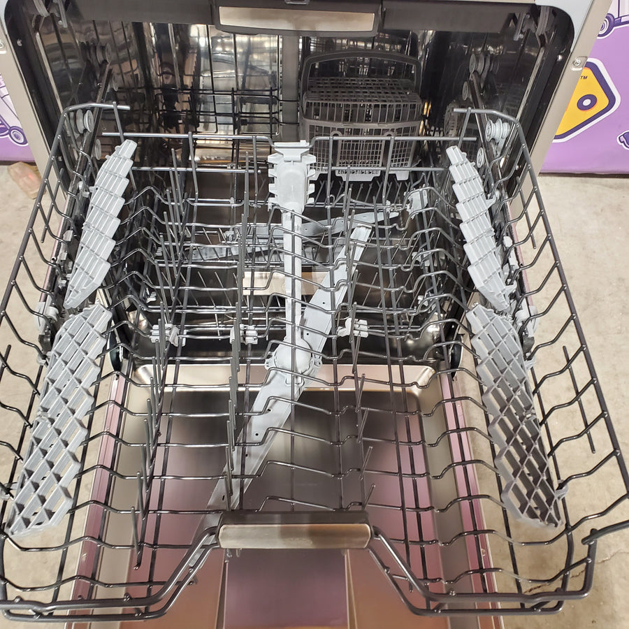 Bertazzoni 24 Inch Fully Integrated Built-In Dishwasher with 15 Place Setting Capacity, 6 Wash Cycles, Standard 3rd Rack, and 42 dBA DW24T3IXV - Scratch & Dent (Minor)