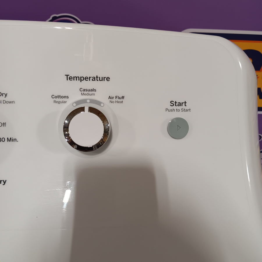 GE White Top Load 4.0 Cu. Ft. Capacity Washer with Stainless Steel Wash Basket GTW325ASWWW - New in Box and GE White Electric 6.2 Cu. Ft. Capacity Dryer with Shallow Depth and Up to 120 Ft. Venting Capability 16274 - GTX33EASKWW - Scratch & Dent (Minor)