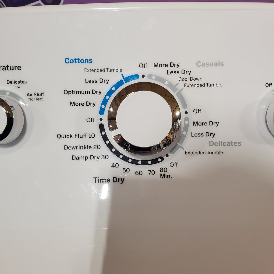 GE White Top Load 4.2 Cu. Ft. Washer with Stainless Steel Basket and Dual Action Agitator GTW460ASJWW - Certified Refurbished and GE White Electric 7.2 Cu. Ft. Dryer with Aluminized Alloy Drum  16304 - GTD42EASJWW - Certified Refurbished