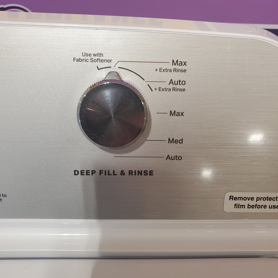 Maytag 4.5 cu. ft. Capacity Top Load Washer with Power™ Agitator and Deep Fill MVW4505MW - Open Box and Maytag 7.0 cu. ft. Capacity Top Load Electric Wrinkle Prevent Dryer 16321 - MED4500MW - Scratch & Dent (Minor)