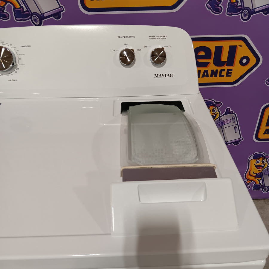 Maytag Top Load Style Electric Wrinkle Prevent 7.0 cu. ft. Dryer with Auto Dry 22421768 - MED4005SW - Open Box
