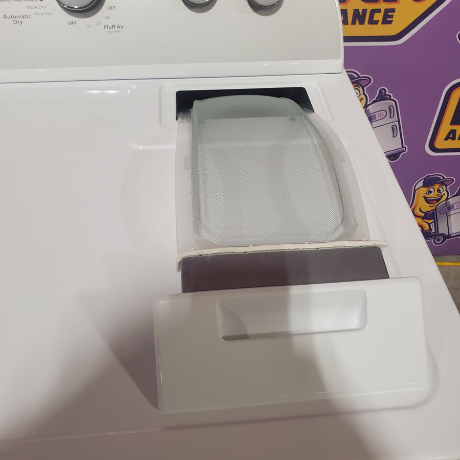 Whirlpool 3.8–3.9 Cu. Ft.  Top Load Washer with 2 in 1 Removable Agitator and Soil Level Selection WTW4957PW - Certified Refurbished and Whirlpool 7-cu ft Vented Electric Dryer WED4815EW - Scratch & Dent (Minor)