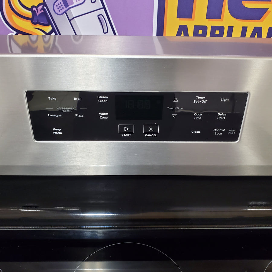 Whirlpool Electric Range with Steam Clean and No Preheat Mode in Fingerprint Resistant Stainless Steel 22421762 - WFES3330RZ - Scratch & Dent (Minor)