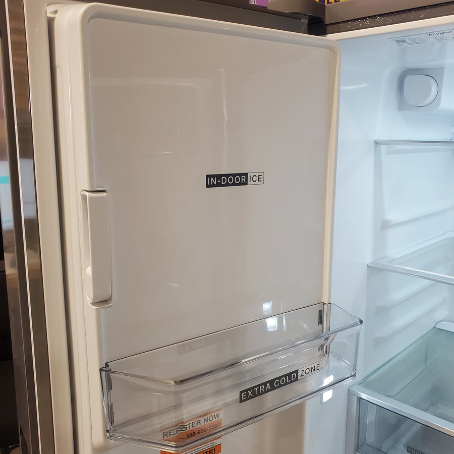 Whirlpool French Door 30 cu ft Refrigerator in Fingerprint Resistant Stainless Finish with In-Door Water and Ice Maker - 30 cu. ft. WRFF3536SZ - Scratch & Dent (Minor)