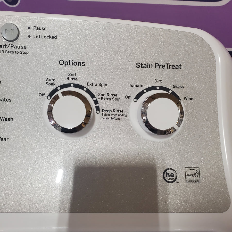 GE 4.6 cu. ft. High-Efficiency White Top Load Washer with Infusor, ENERGY STAR GTW500ASNWS - Certified Refurbished