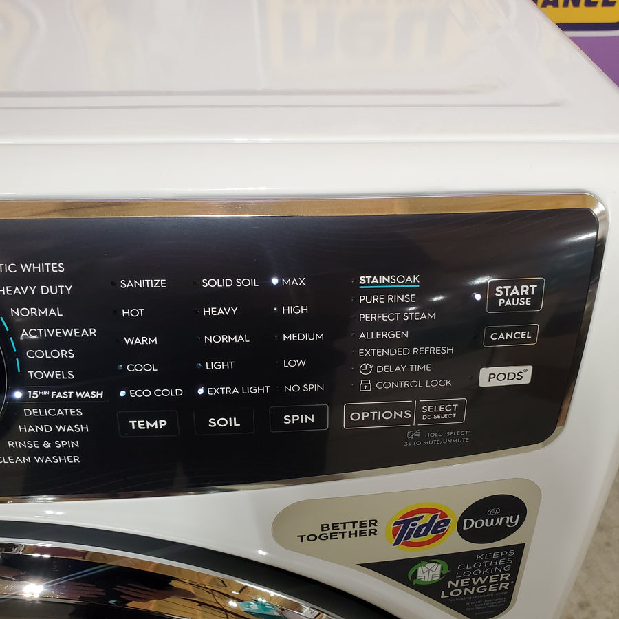 Electrolux 4.5 Cu.Ft. Stackable Front Load Washer with Steam and SmartBoost Wash System ELFW7637AW - Open Box