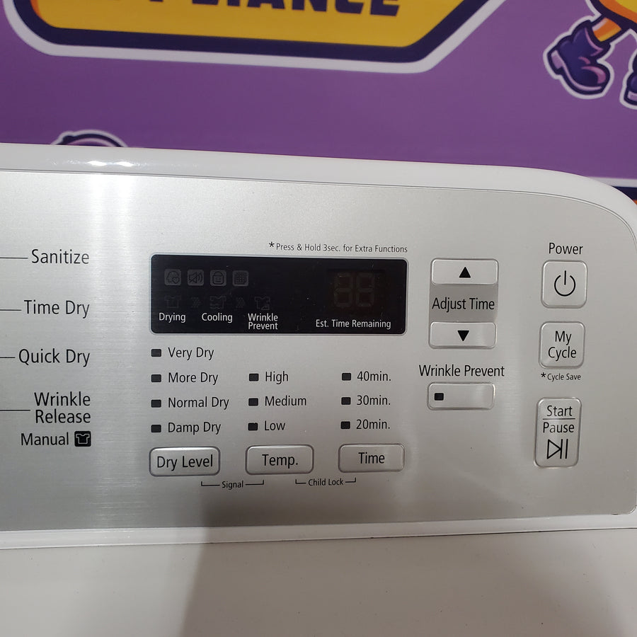 Samsung 7.2-cu ft Electric Dryer in White DV400EWHDWR - Certified Refurbished