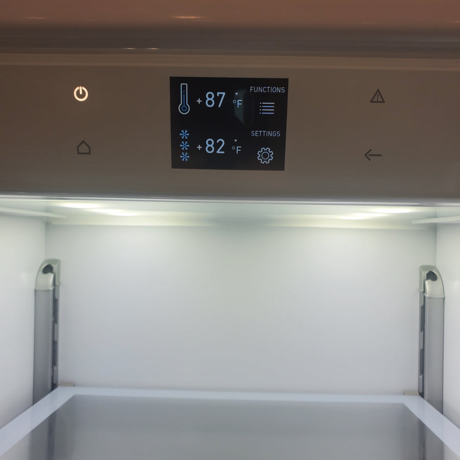 Bertazzoni 30 Inch Panel Ready Built-In Bottom Mount Refrigerator with 15.5 cu. ft. Capacity, Digital Touch-Controls, Lateral Airflow System, and Ice Maker REF30BMBIPRT - Scratch & Dent (Major)
