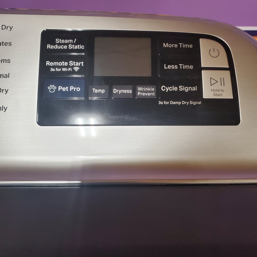Maytag 7.4 Cu. Ft. Pet Pro Top Load Electric Dryer with Sanitize Cycle MED7205RF - Scratch & Dent (Minor)
