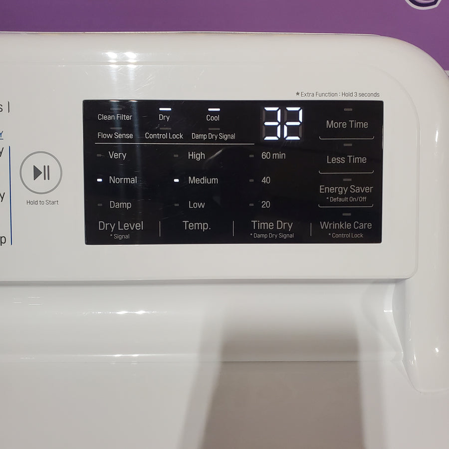 LG White Top Load 5.0 Cu. Ft. Mega Capacity Washer with TurboDrum Technology WT7150CW - Certified Refurbished and LG 7.3-cu ft Vented Gas Dryer in White 16301 - DLG7101W - Certified Refurbished