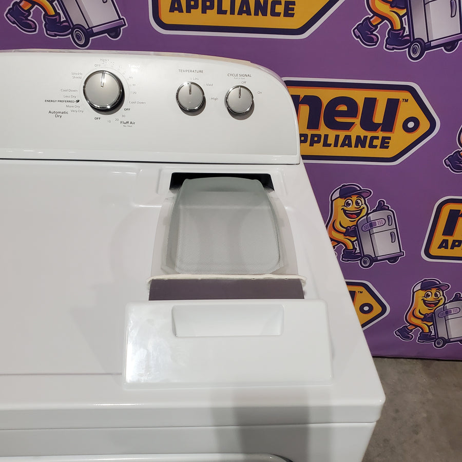 Whirlpool Top Load 3.5 Cu. Ft. Washer with Deep Water Wash Option WTW4816FW - Open Box and Whirlpool Vented 7.0 Cu. Ft. Electric Dryer WED4815EW - Scratch & Dent (Minor)