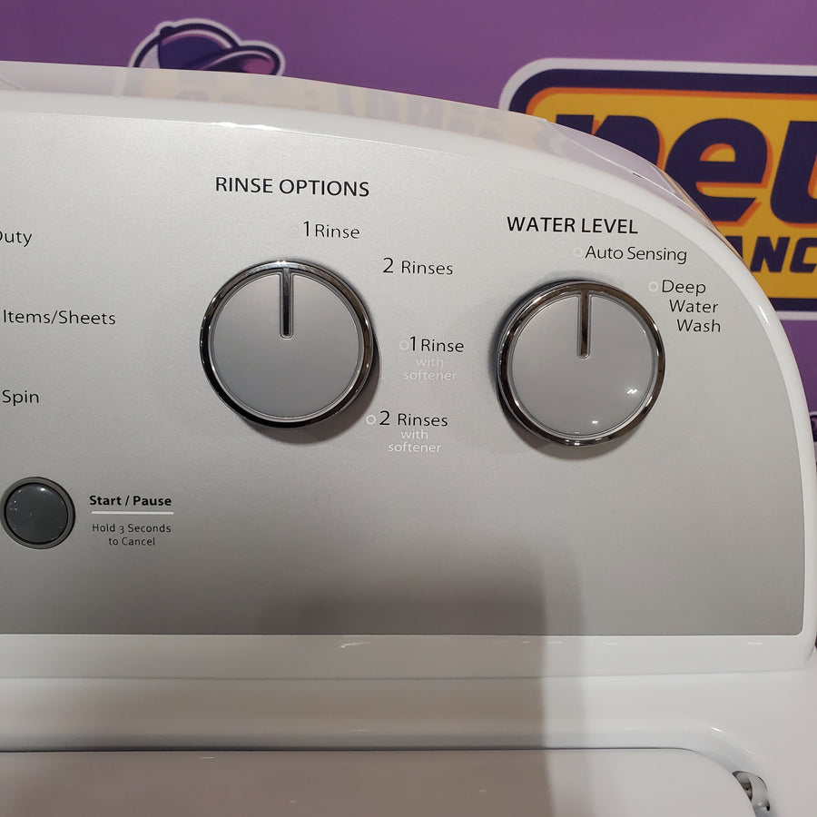 Whirlpool Top Load 3.5 Cu. Ft. Washer with Deep Water Wash Option WTW4816FW - Scratch & Dent (Minor) and Whirlpool Vented 7.0 Cu. Ft. Electric Dryer WED4815EW - Open Box