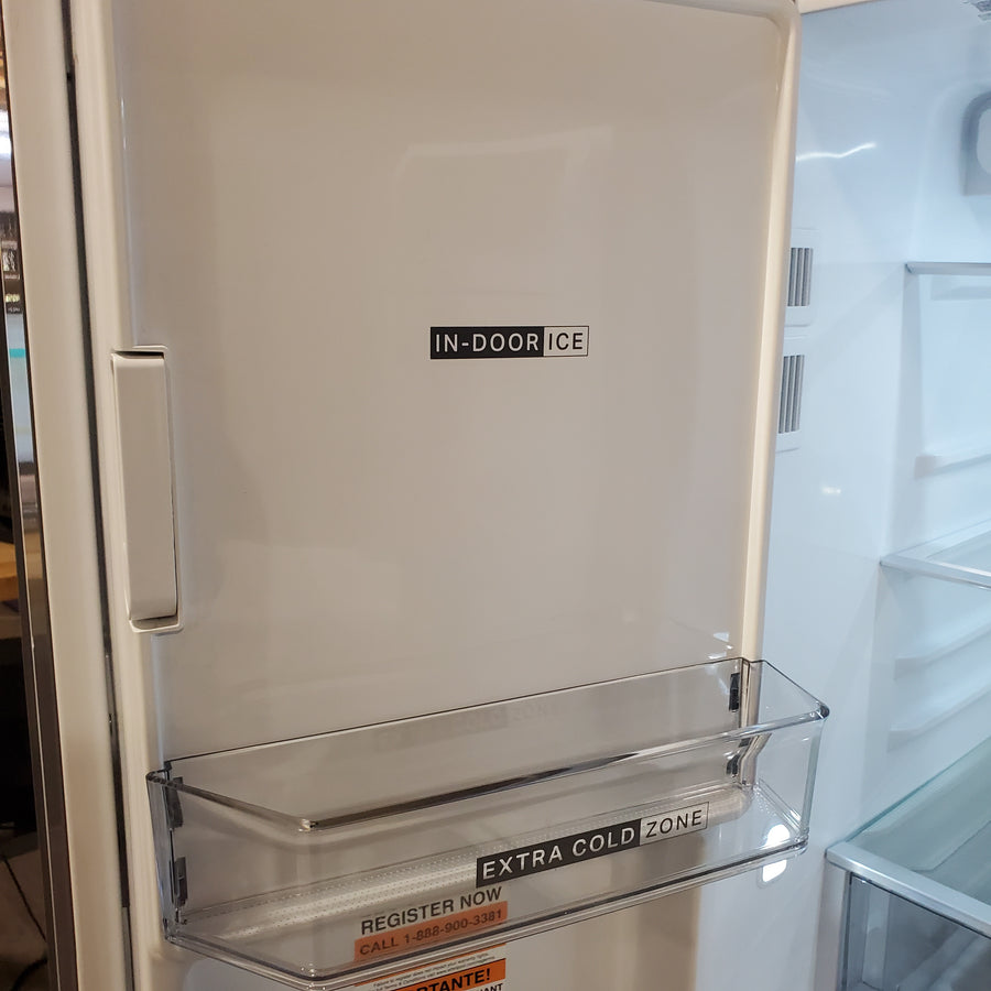 Whirlpool French Door 30 cu ft Refrigerator in Fingerprint Resistant Stainless Finish with In-Door Water and Ice Maker - 30 cu. ft. WRFF3536SZ - Scratch & Dent (Minor)