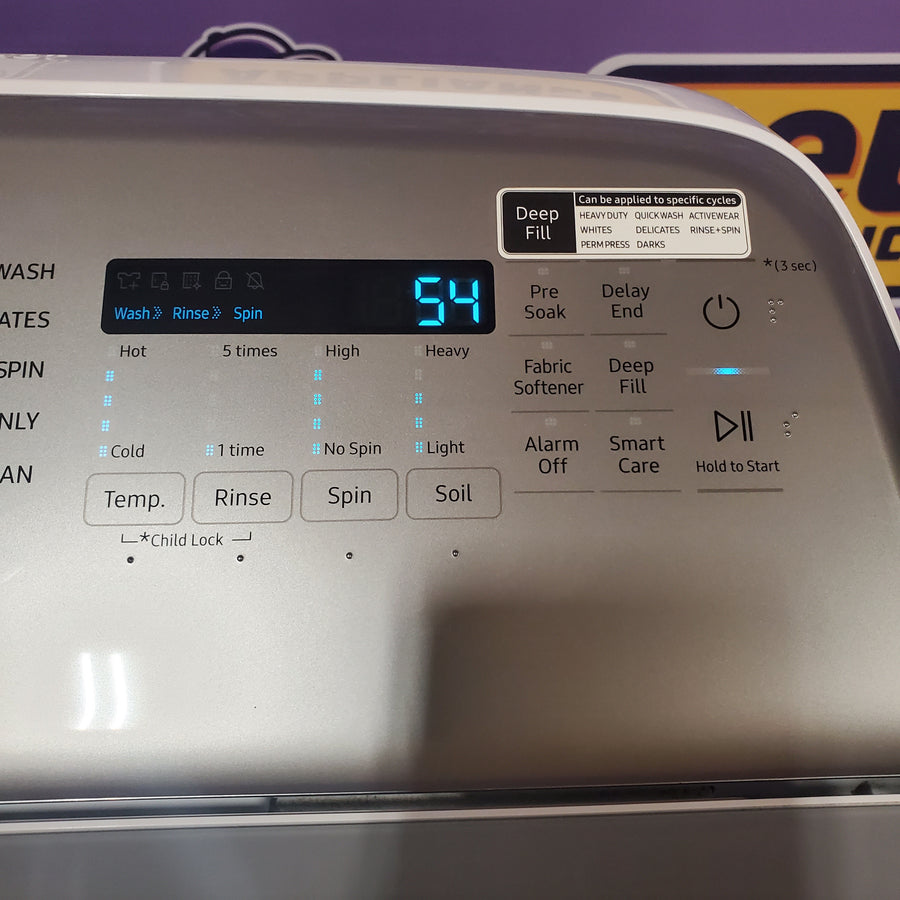 Samsung ENERGY STAR 5.0 cu. ft. Top Load Washing Machine with Active Water Jet WA50R5200AW - Certified Refurbished