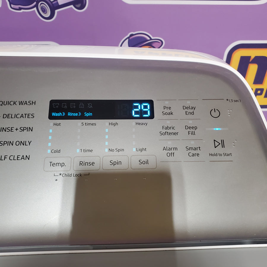 Samsung ENERGY STAR 5.0 cu. ft. Top Load Washing Machine with Active Water Jet WA50R5200AW - Certified Refurbished