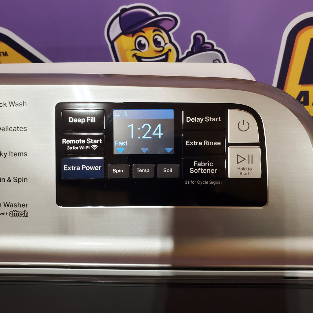 Maytag 5.2 Cu. Ft. Top Load Agitator Washer with Extra Power and Smart Appliance 22121500 - MTW6205RW - Open Box