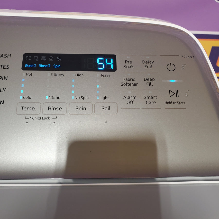 Samsung ENERGY STAR 5.0 cu. ft. Top Load Washing Machine with Active Water Jet WA50R5200AW - Certified Refurbished