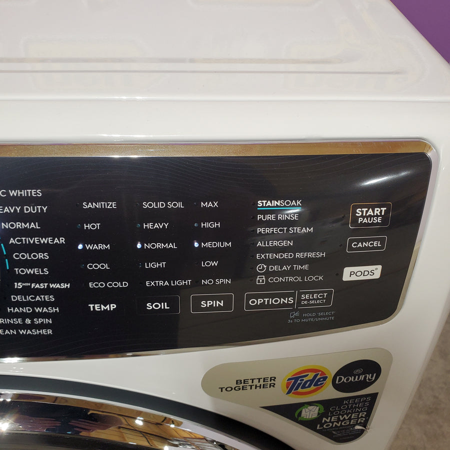 Electrolux 4.5 Cu.Ft. Stackable Front Load Washer with Steam and SmartBoost Wash System ELFW7637AW - Scratch & Dent (Minor)
