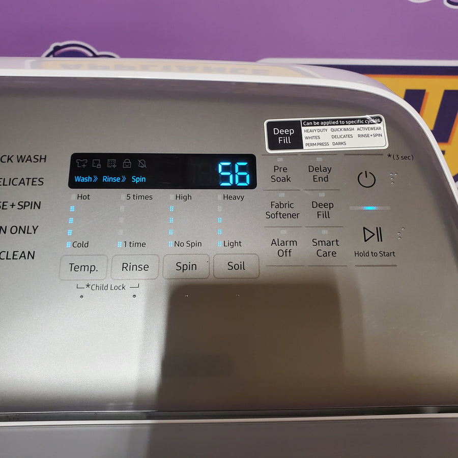 Samsung ENERGY STAR 5.0 cu. ft. Top Load Washing Machine with Active Water Jet WA50R5200AW - Certified Refurbished