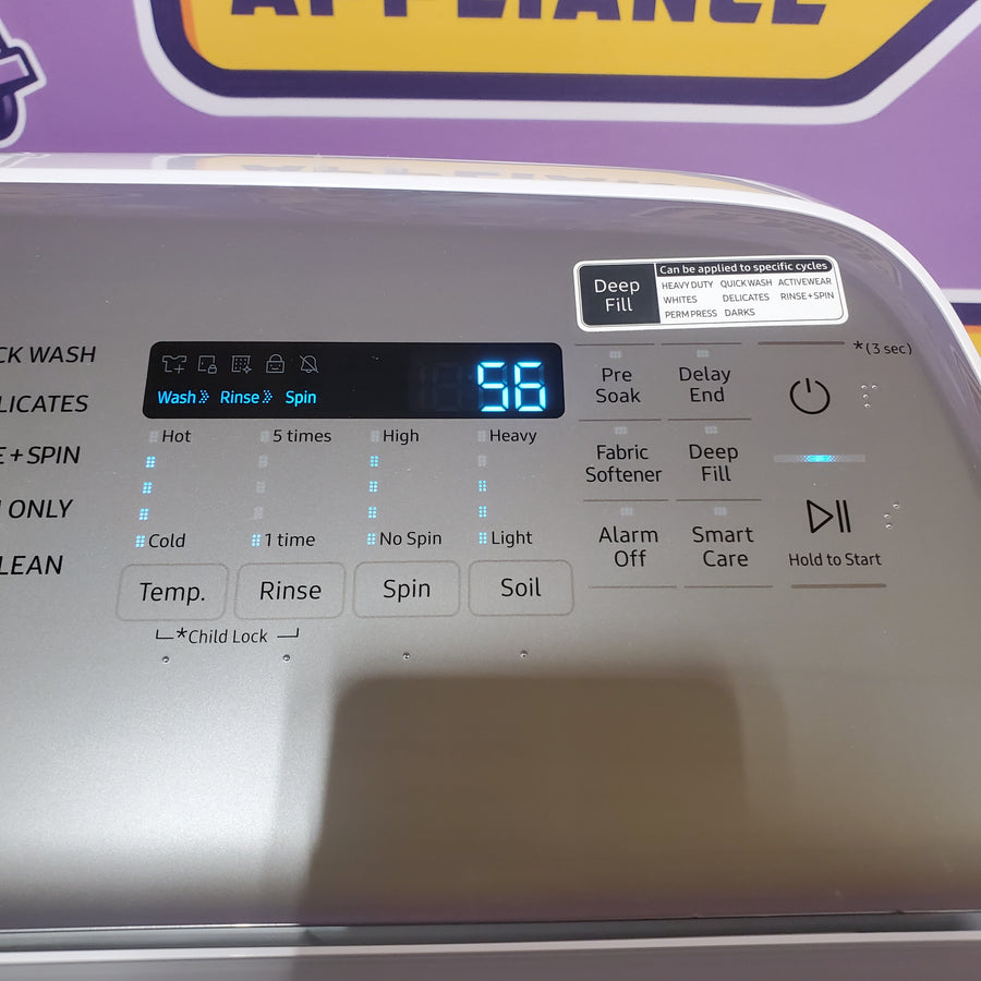 Samsung ENERGY STAR 5.0 cu. ft. Top Load Washing Machine with Active Water Jet WA50R5200AW - Certified Refurbished