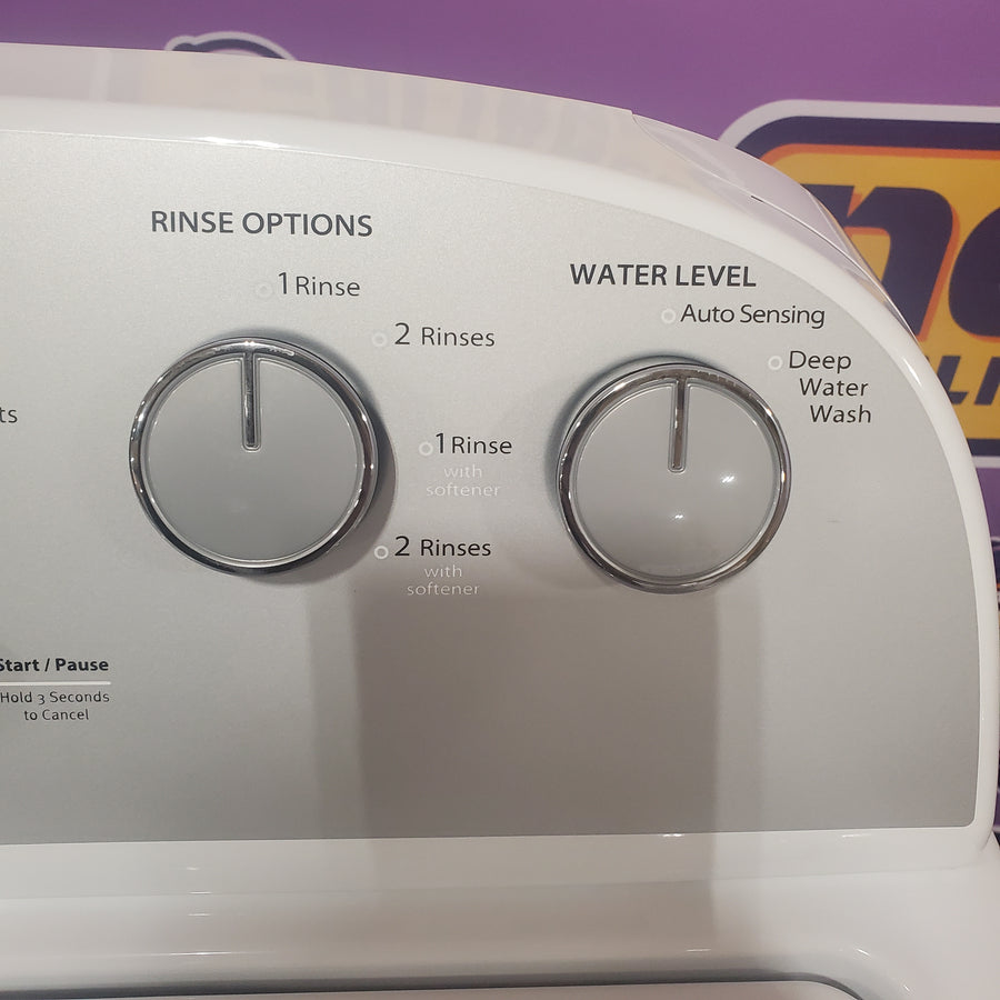 Whirlpool Top Load 3.5 Cu. Ft. Washer with Deep Water Wash Option WTW4816FW - Certified Refurbished and Whirlpool Vented 7.0 Cu. Ft. Electric Dryer WED4815EW - Scratch & Dent (Moderate)