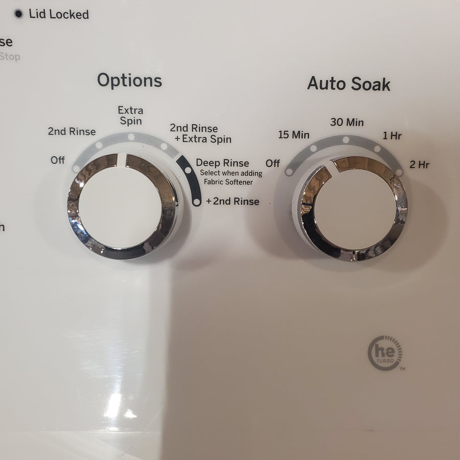 GE® 4.5 cu. ft. Capacity Washer with Stainless Steel Basket in White GTW465ASNWW - Certified Refurbished