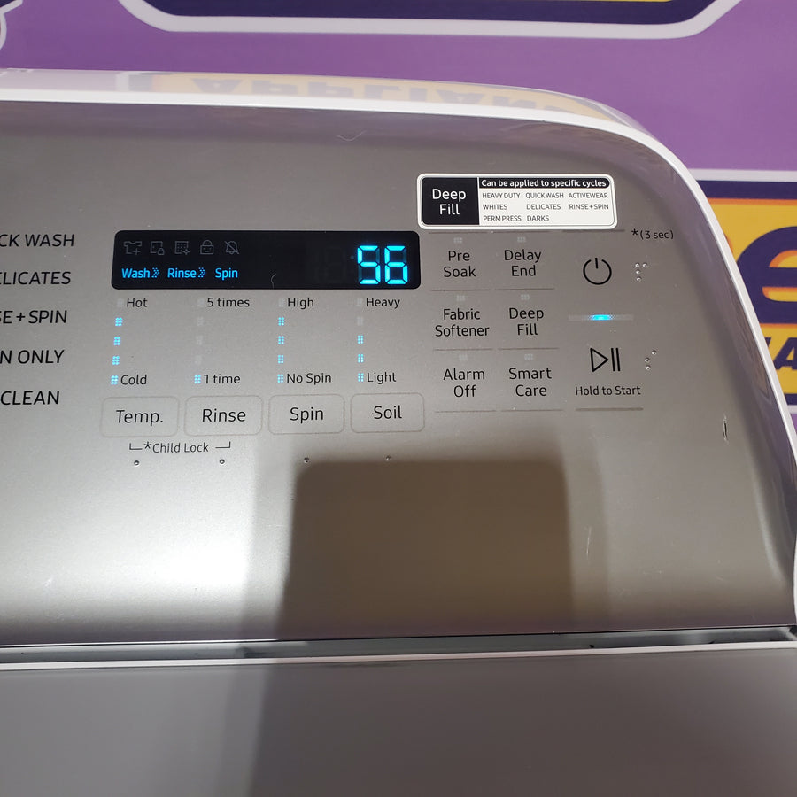 Samsung ENERGY STAR 5.0 cu. ft. Top Load Washing Machine with Active Water Jet WA50R5200AW - Certified Refurbished