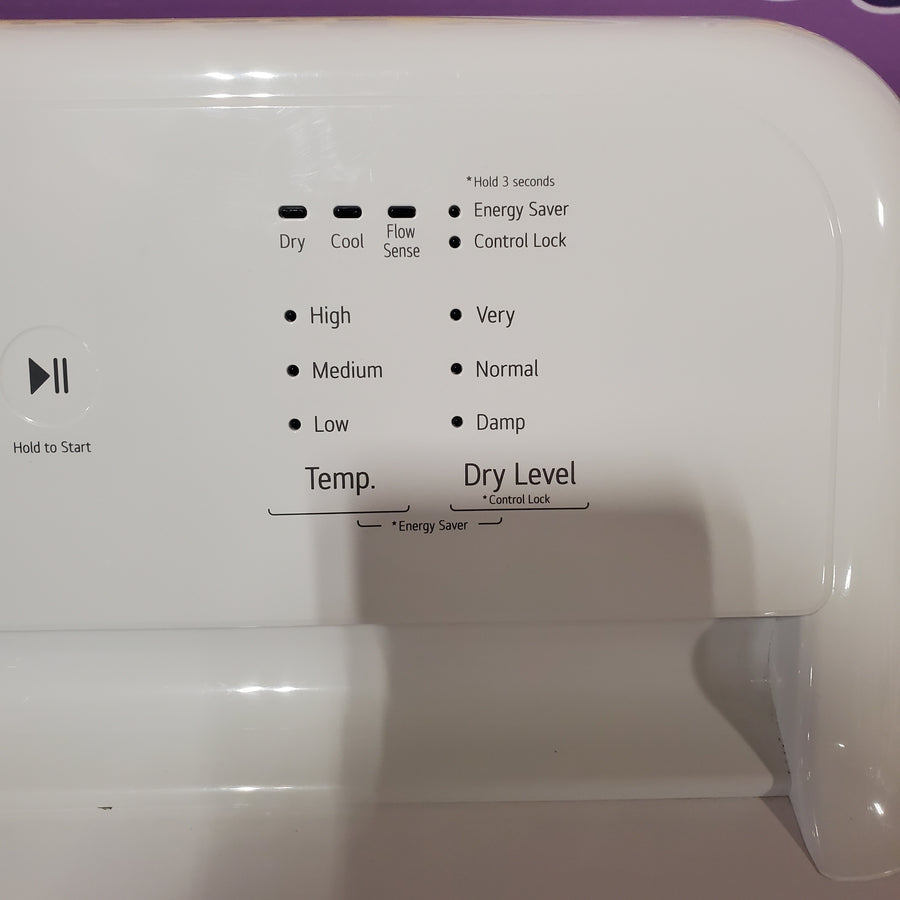 LG 7.3 Cu. Ft. Electric Rear Control Ultra Large Capacity Dryer in White with Sensor Dry 3511234 - DLE6100W - Certified Refurbished