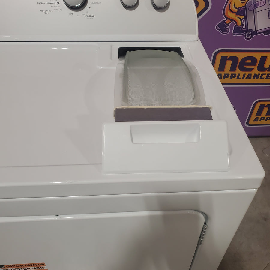 Whirlpool White Electric Extra Large 7.0 Cu. Ft. Dryer with Wrinkle Shield 22421742 - WED4815EW - Scratch & Dent (Minor)