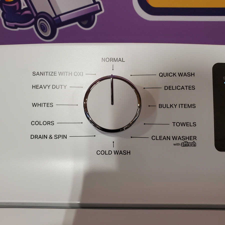 Whirlpool 4.2-4.3 Cu. Ft. Top Load Washer with 2-in-1 Removable Agitator and Soft Close Glass Lid WTW4307SW - Open Box and Whirlpool 7.0 cu. ft. Electric Dryer with Adaptive Dry and Wrinkle Shield™ Option WED4307SW - Open Box