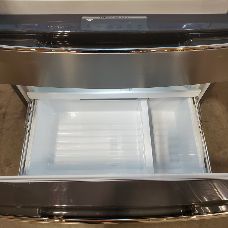 Frigidaire Gallery 26 Cu. Ft. Standard-Depth 4-Door French Door Refrigerator in Fingerprint Resistant Stainless Steel 22442652 - GRMS2773AF - Scratch & Dent (Major)