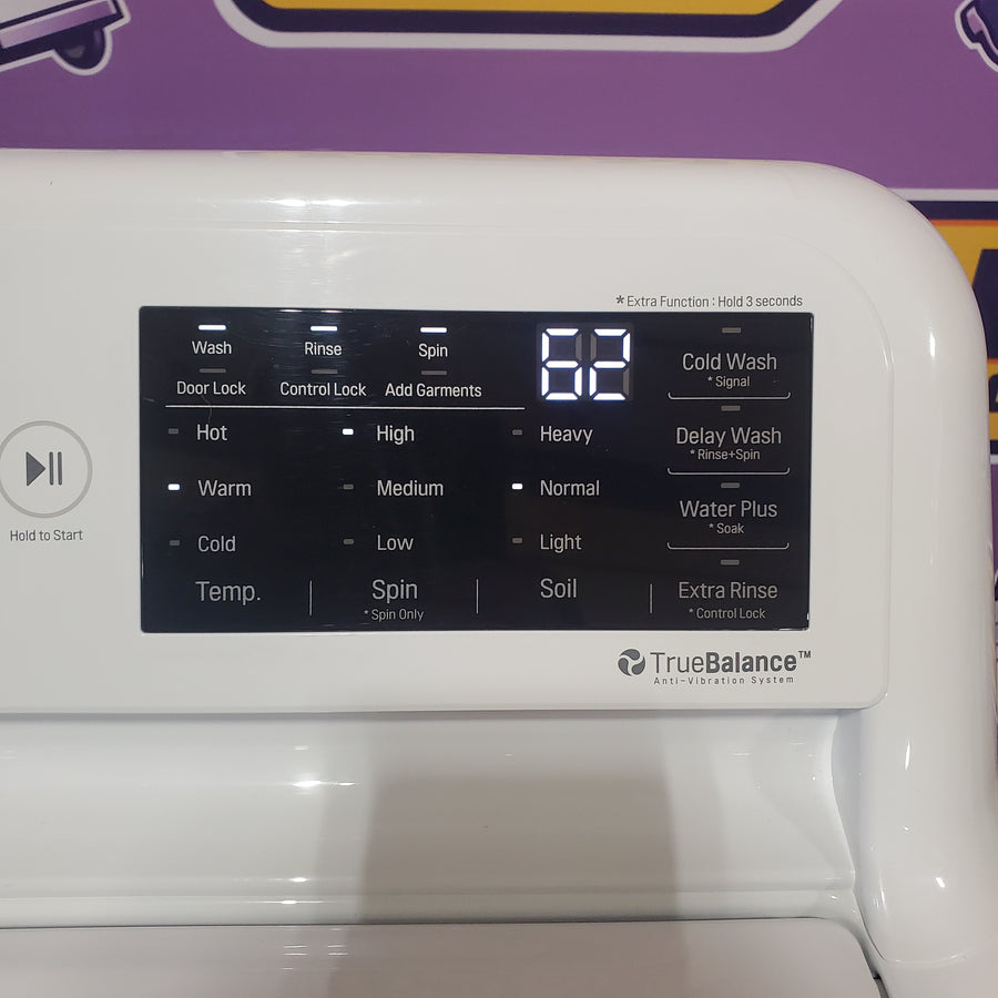 LG 4.5-cu ft High Efficiency Impeller Top-Load Washer ENERGY STAR in White WT7060CW - Certified Refurbished and LG 7.3 cu. ft. Ultra Large Capacity Smart wi-fi Enabled Rear Control Gas Dryer with EasyLoad™ Door DLG7401WE - Certified Refurbished