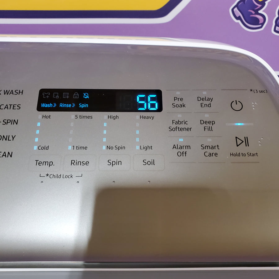 Samsung ENERGY STAR 5.0 cu. ft. Top Load Washing Machine with Active Water Jet WA50R5200AW - Certified Refurbished