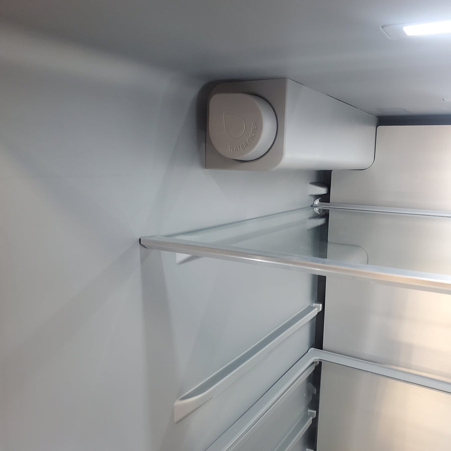 KitchenAid 36 in. 30 cu. ft. Standard Depth French Door Refrigerator in PrintShield Stainless with Exterior Water and Ice KRFF436SPS - Scratch & Dent (Minor)