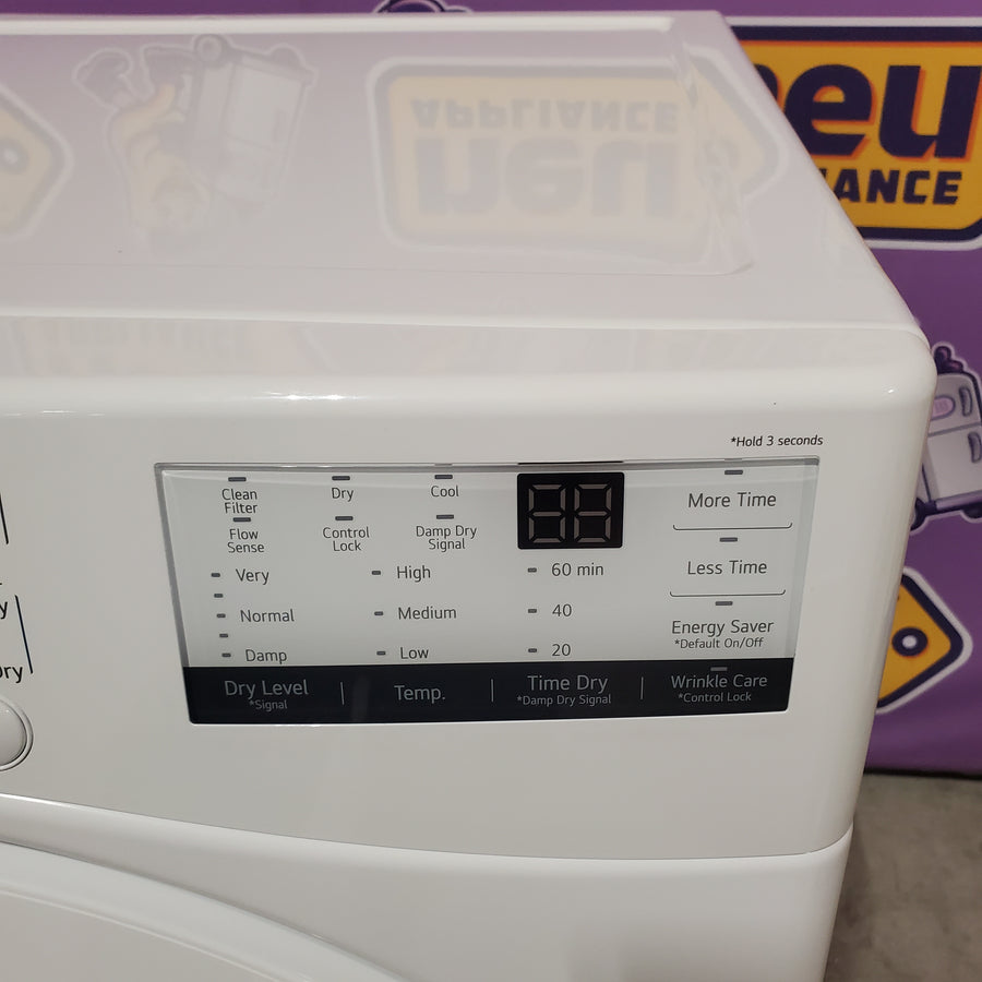LG Ultra Large Capacity Front Load 4.5 Cu. Ft. Washer in White with ColdWash Technology WM3400CW - Scratch & Dent (Moderate) and LG 7.4 cu. ft. Large Capacity Electric Dryer in White DLE3400W - Open Box