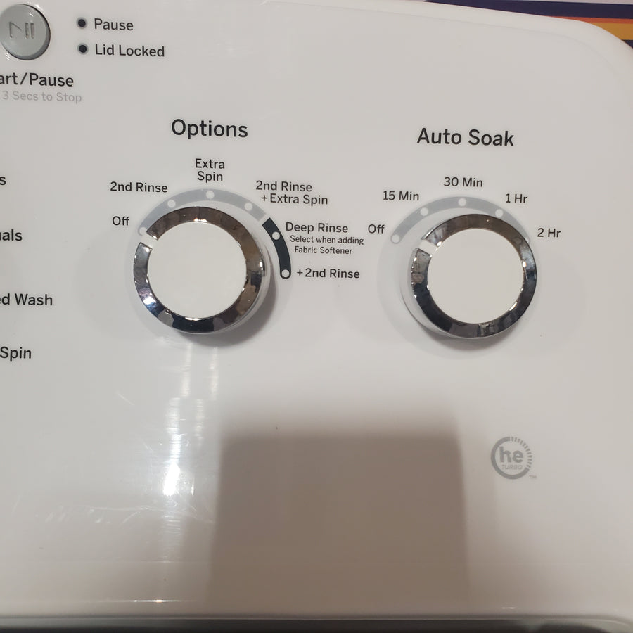 GE® 4.5 cu. ft. Capacity Washer with Stainless Steel Basket in White GTW465ASNWW - Certified Refurbished